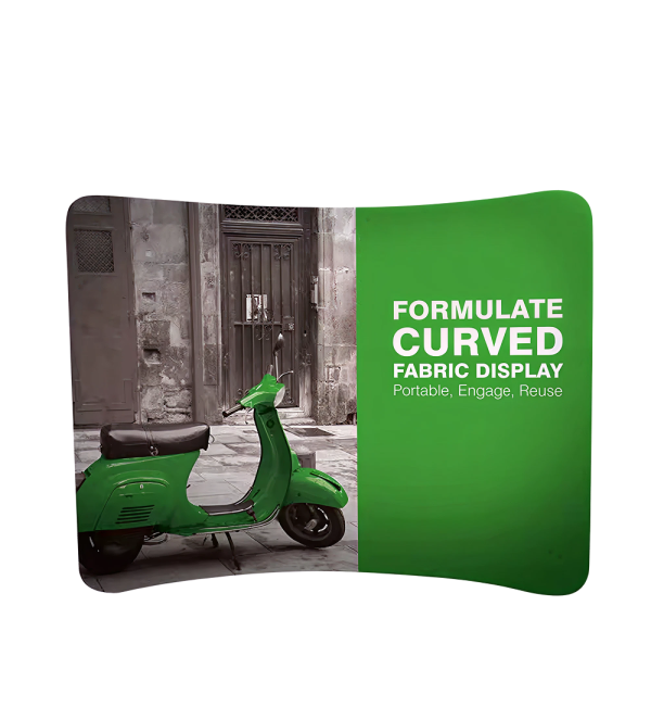 Formulate Curve Tension Fabric Display